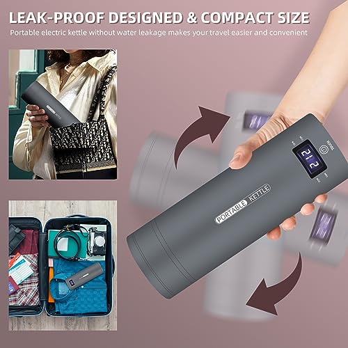 Portable Electric Kettle Travel (Grey)