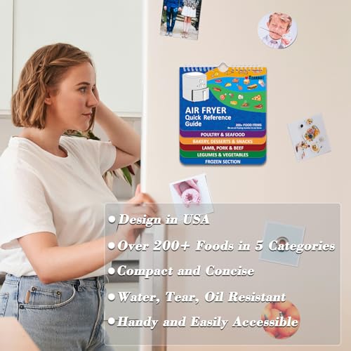 Air Fryer Magnetic Cheat Sheet Set