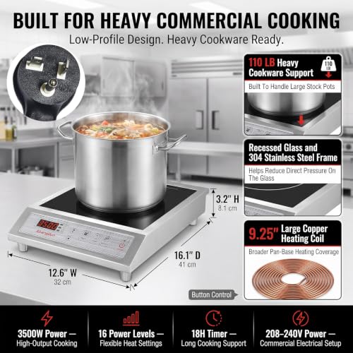 Commercial Induction Cooktop