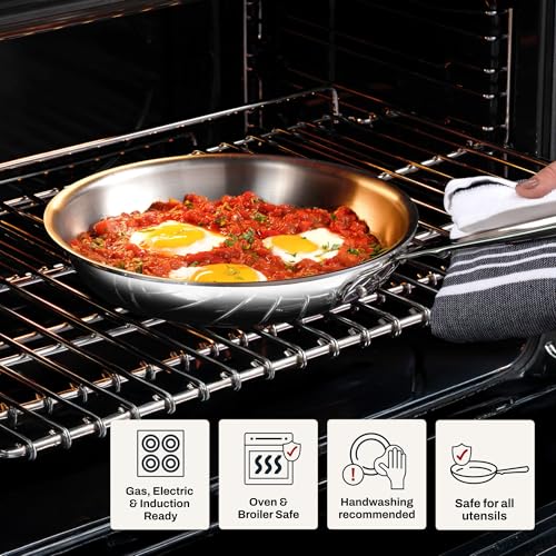 D3 Stainless Steel 10" Fry Pan (10 inch)