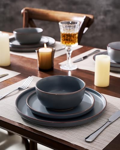 Mercury 16 Piece Dinnerware Set with Mugs (Multicolor / Service for 4 (Include Mugs))