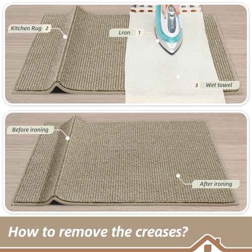 Kitchen Rugs 20"x32" (Light Beige / 20" X 32" (Rectangular))