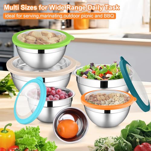 Mixing Bowls with Visible Lid Sets of 6 (12 Count)