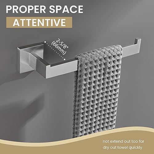 Towel Holder Brushed Nickel (Square - Brushed Nickel)