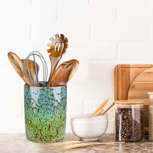 Utensil Holder (Blue & Green)