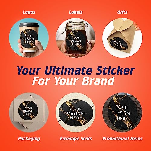Custom Vinyl Stickers Your Image (100 Count)