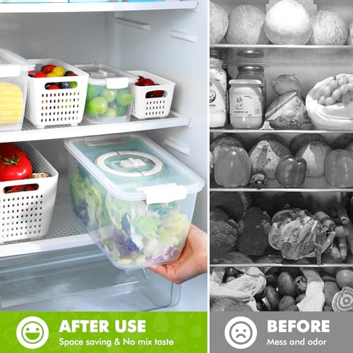 Produce containers for fridge (3pack white)