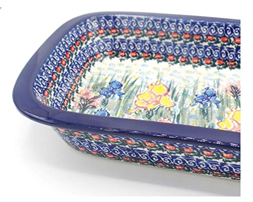 Polish Pottery Ceramic 10" Rectangular Baking Dish