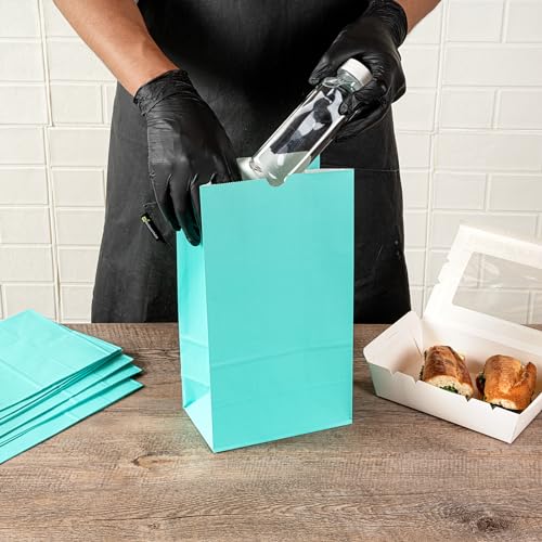 Turquoise Paper Bag (12 lb / Turquoise)