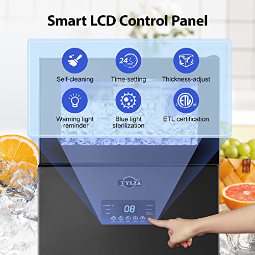 15 Inch Wide Commercial Ice Maker Machine Under Counter Black