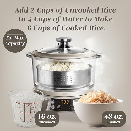 Glass Mini Low Carb Rice Cooker