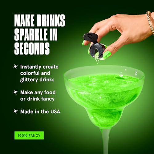 Glow Worm Green Edible Glitter Glows Black Light 4gm
