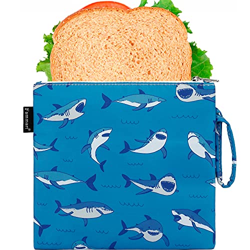 Reusable Sandwich Bag (Large, 1 Pack - Shark)