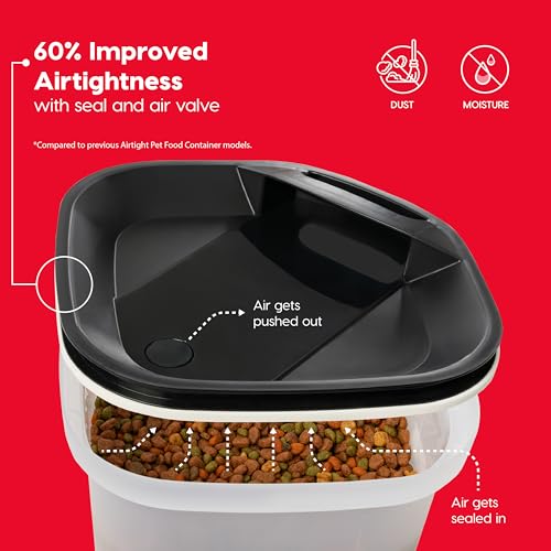 Dog Food Storage Container (25 lbs / Black)