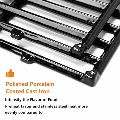 7637 Grill Grates for Weber Spirit E210 (17.5" x 20.511" -7637 Spirit 200 Front)