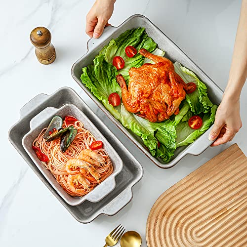Bakeware Set Ceramic Baking Dish Set (Variable Grey)