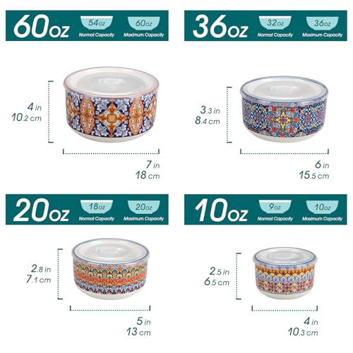 SIMI Serving Bowls with Lids (4 Count)