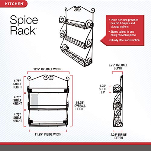Diversified Scroll Wall (Black / 3-Tier / Scroll)