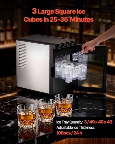 1.6" Clear Ice Cube Maker
