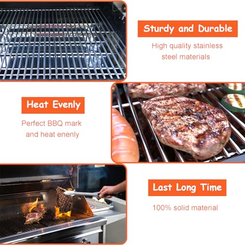 18.75" Cooking Grates for Weber Genesis II 300 and Genesis II LX 300 Series Gas Grills (18.75” x 26.5”)