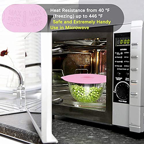 Silicone Lids Covers (Clear Pink)