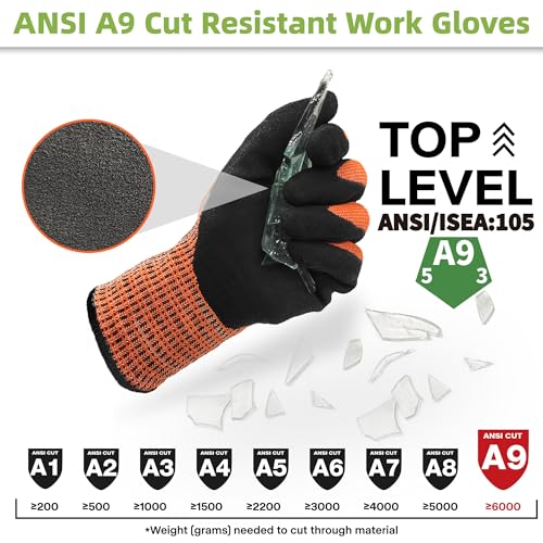 ProGuard Highest Level Cut Resistant Work Gloves PR3326 for Extreme Protection (2 Count)