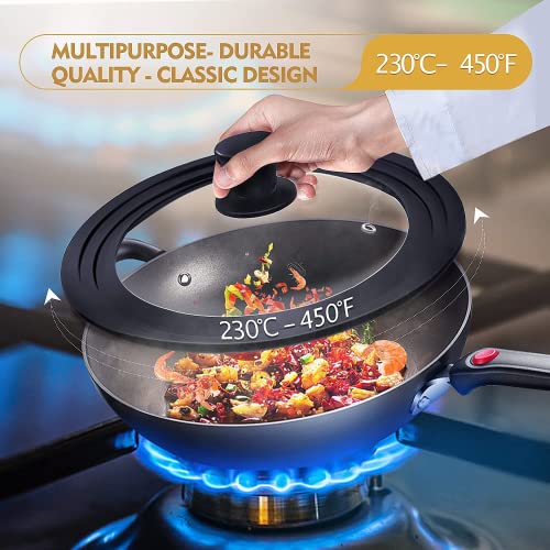 Universal Lids for Pots (7", 8", 9" & 10", 11", 12")