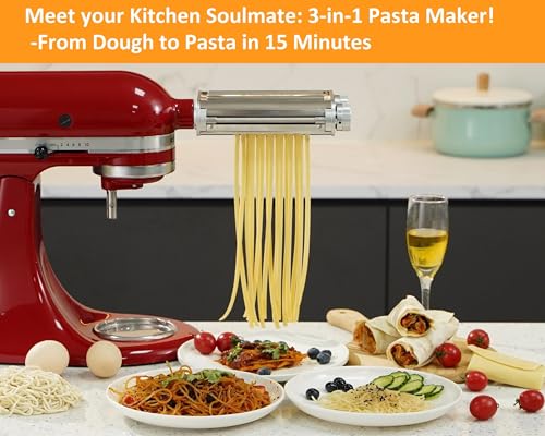 Pasta Maker Attachment for KitchenAid Stand Mixers