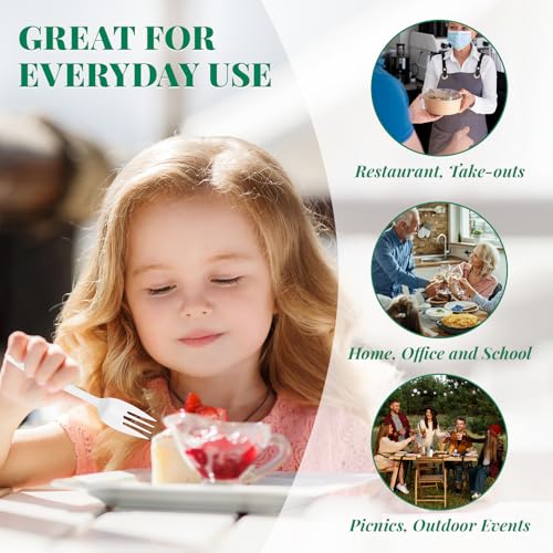 2000 Count White Plastic Forks (2000 Forks)