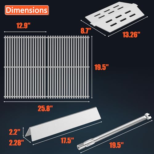 Grill Parts for Weber Genesis 300 Series with Front (S7 7528+7620+7622+62752)