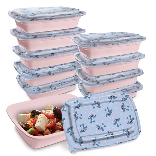 Disney Stitch Meal Prep Containers (Stitch (Blue & Pink))