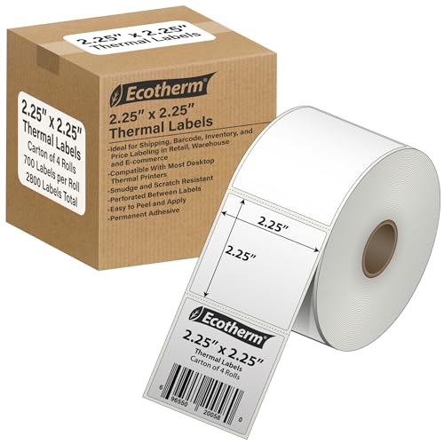 2.25" x 2.25" Thermal Labels (2800 Count)
