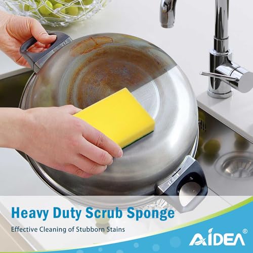 Sponges Kitchen (Yellow-Rectangle Shape / 24 Count)