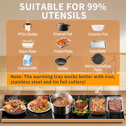 Electric Warming Tray (Black / Extra Long-59"x12")