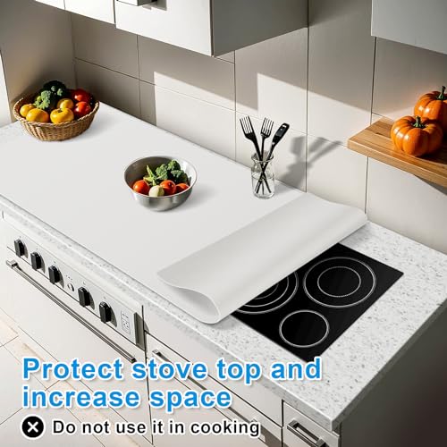Silicone Mats for Kitchen Counter 47"x23.6"x0.08” (Light Gray / 47"L x 23.6"W)