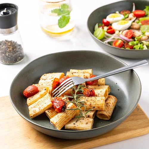9.75'' Ceramic Large Pasta Bowls (Reactive Glaze / Set of 4)