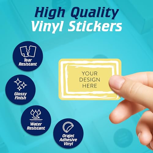 Custom Vinyl Stickers Your Image (100 Count)