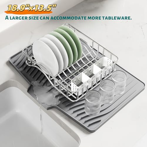 Silicone Dish Drying Mat for Kitchen Counter