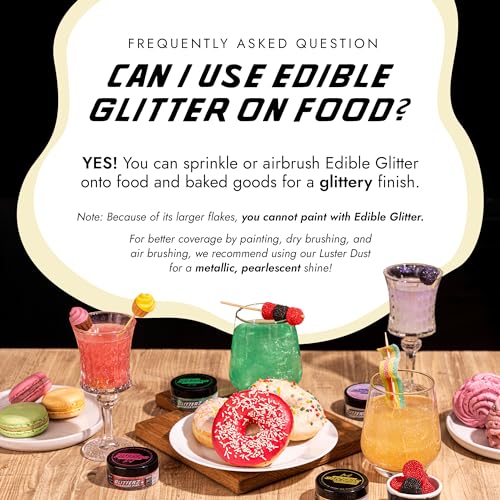 Liquid Gold Edible Glitter for Drinks & Cakes (10 Grams / 02. Iridescent Gold)