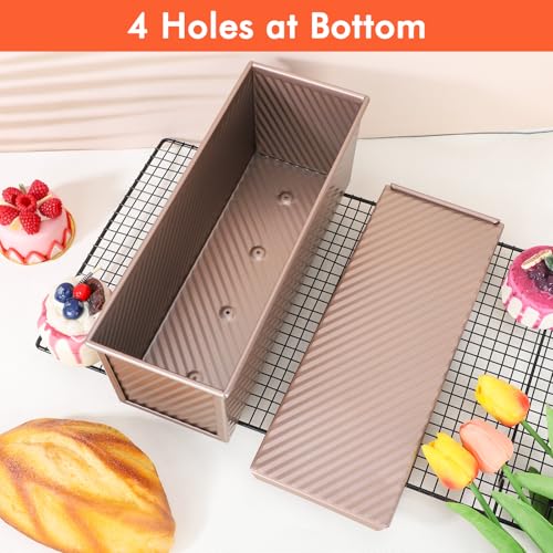 2lb Pullman Loaf Pan with Lid (Rose Gold / 2lb 1pc)