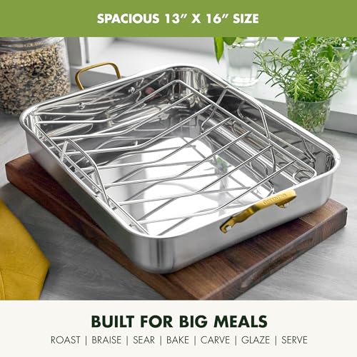 Reserve 16" x 13" Tri (16" x 13" Roasting Pan / Stainless Steel)