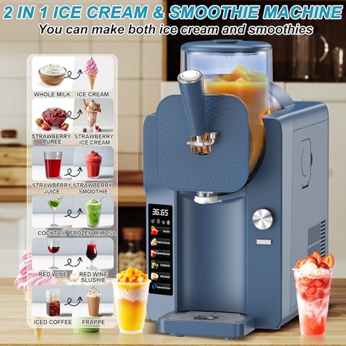 Ice Cream & Slushie Maker 70 oz (Navy Blue / 70 oz)
