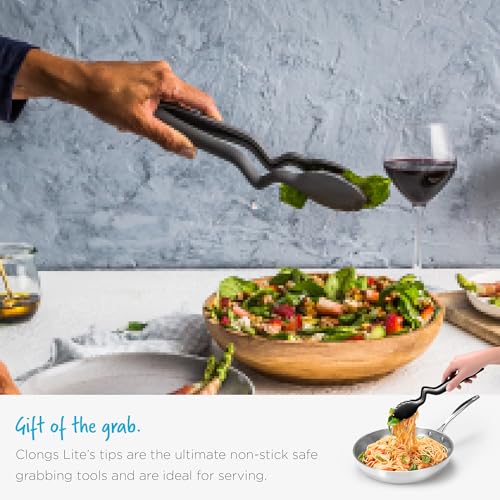 Clongs Click Lock Nylon Kitchen Cooking Tongs