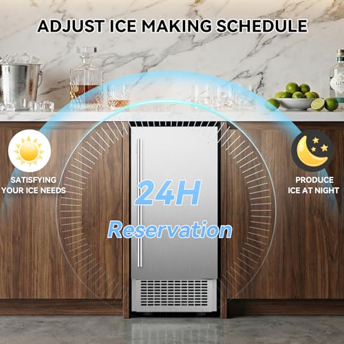 Under Counter Ice Maker with Refrigerator Function (Stainless Steel)