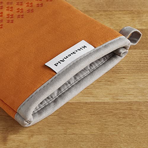 Asteroid Oven Mitt Set (7"x12.5" / Honey Orange)