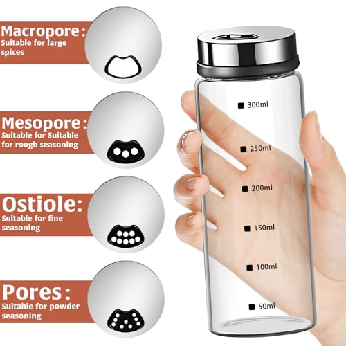 2Pcs Large Salt & Pepper Shakers