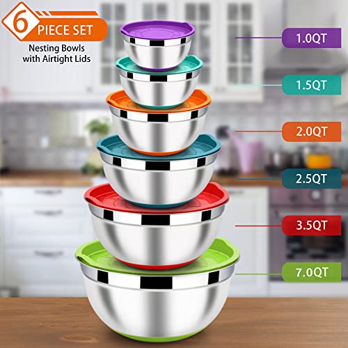 Nesting Mixing Bowls Set of 6 (6 Count)
