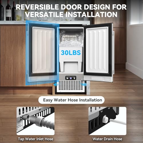 Under Counter Ice Maker (Stainless Steel)