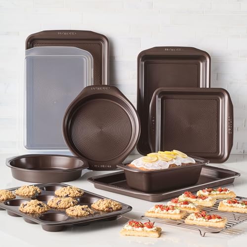 Nonstick Bakeware Set (Chocolate Brown / 10 Piece)