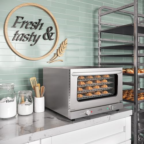 23 in. Commercial Countertop Convection Oven for Half